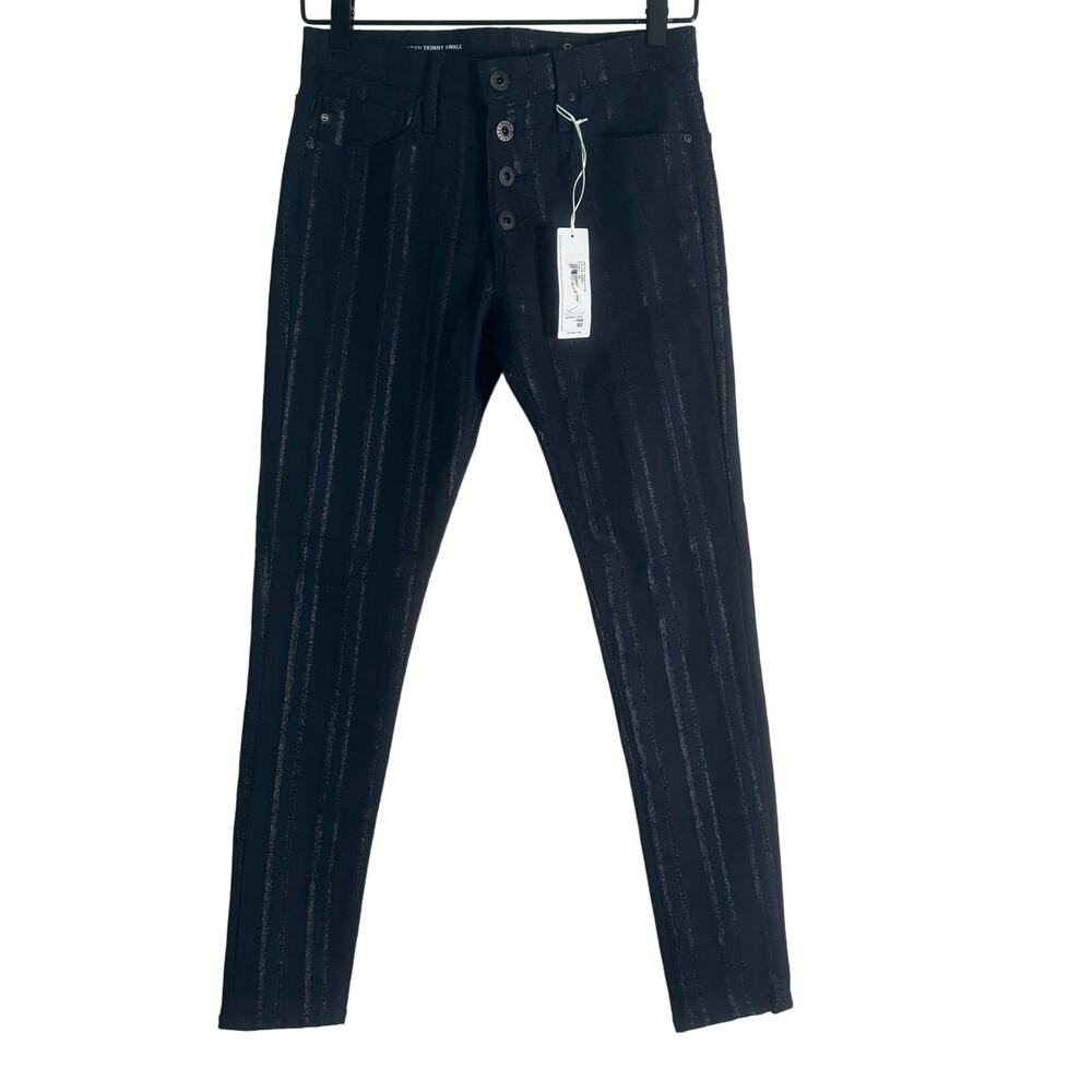 NEW AG Adriano Goldschmied The Farrah Skinny Ankle Black Blue Jean High Rise 26